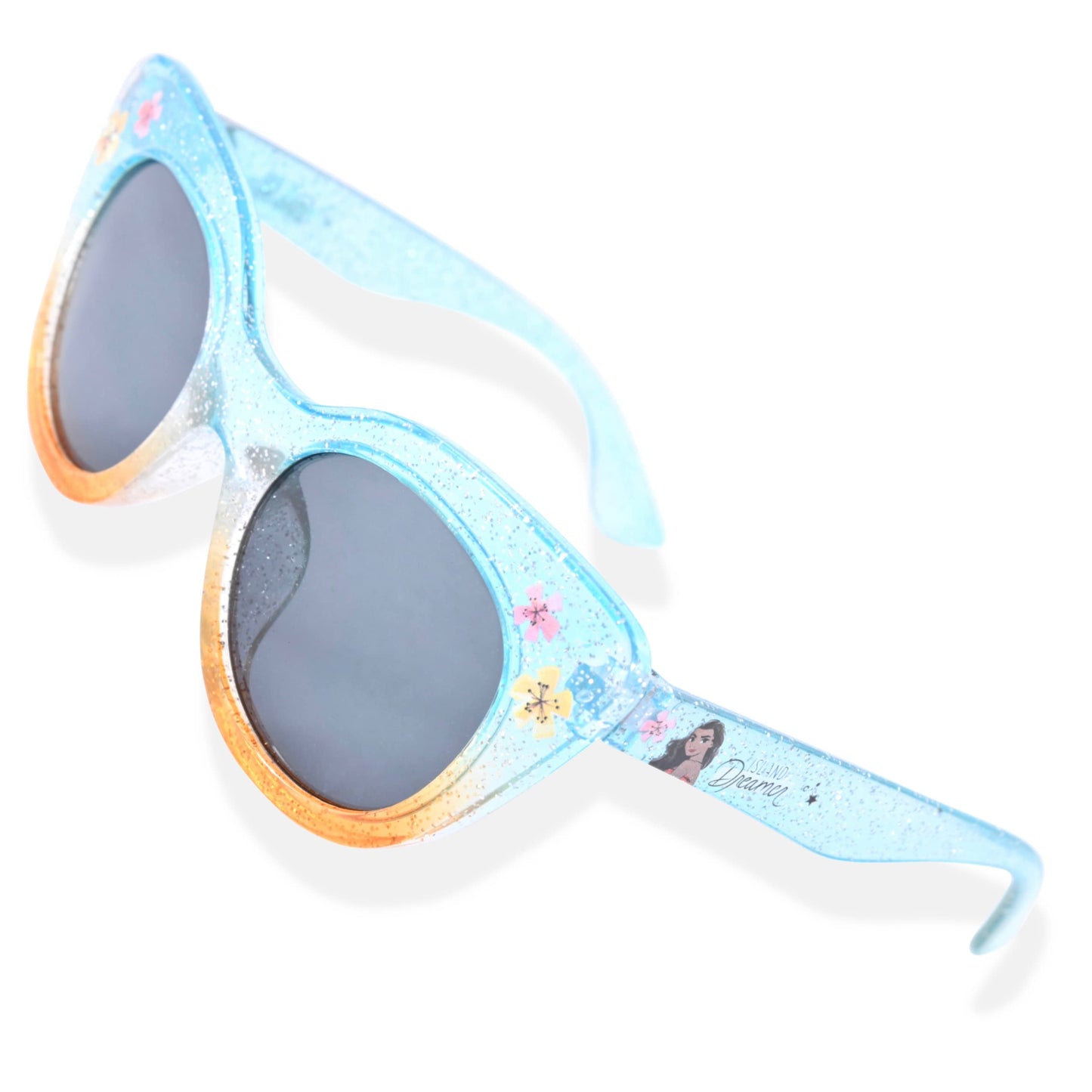 Disney Moana Girls Sunglasses For Kids with Matching Glasses Case and UV Protection for Toddlers (One Size, Green)