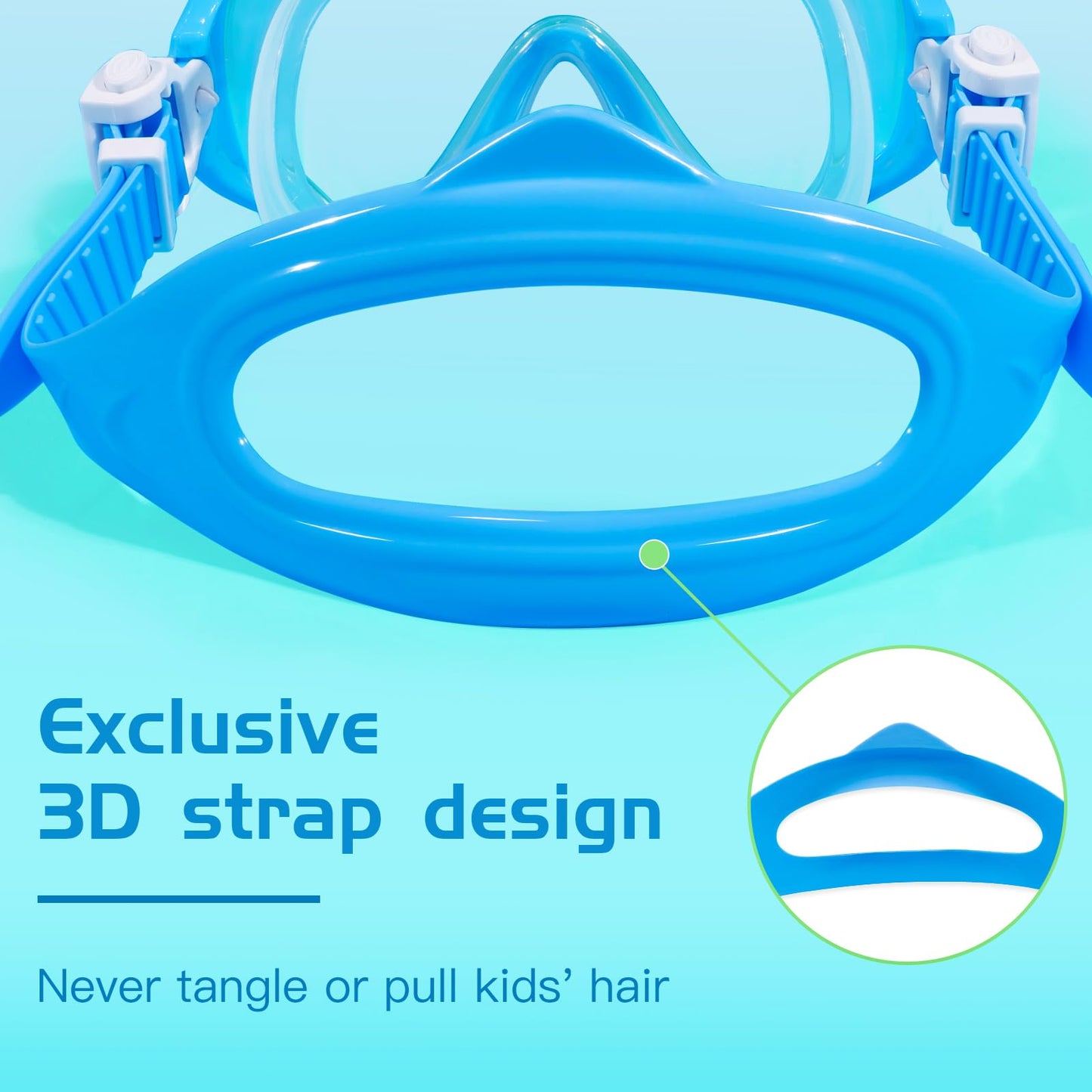 Seago Kids Swim Goggles Swimming Goggles for Kids Boys Girls Toddlers Youth 5-15 Anti-Fog 180° Clear Goggles No Leak Pool Underwater Swim Goggles with Nose Cover Swimming Diving Equipment