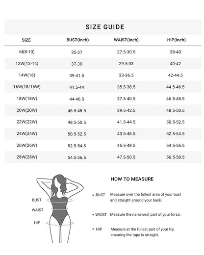 Daci Women Flower and Black Plus Size One Piece Swimsuits Plunge Sexy V Neck Bathing Suit Hollowed Swimwear 20W