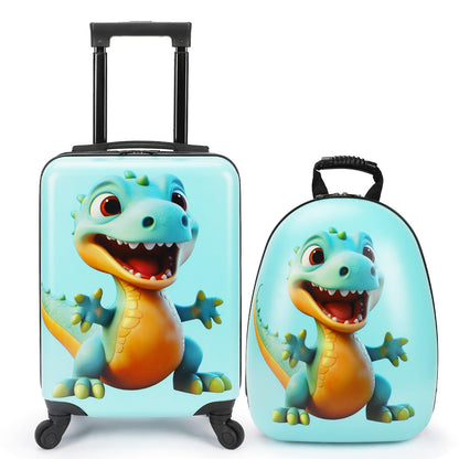 emissary Kids Luggage With Wheels For Boys Girls, Kids Suitcases With Wheels For Boys Girls, Dinosaur Kids Luggage Set, Kids Carry on Luggage with Wheels, Toddler Rolling Suitcase For Boys Girls