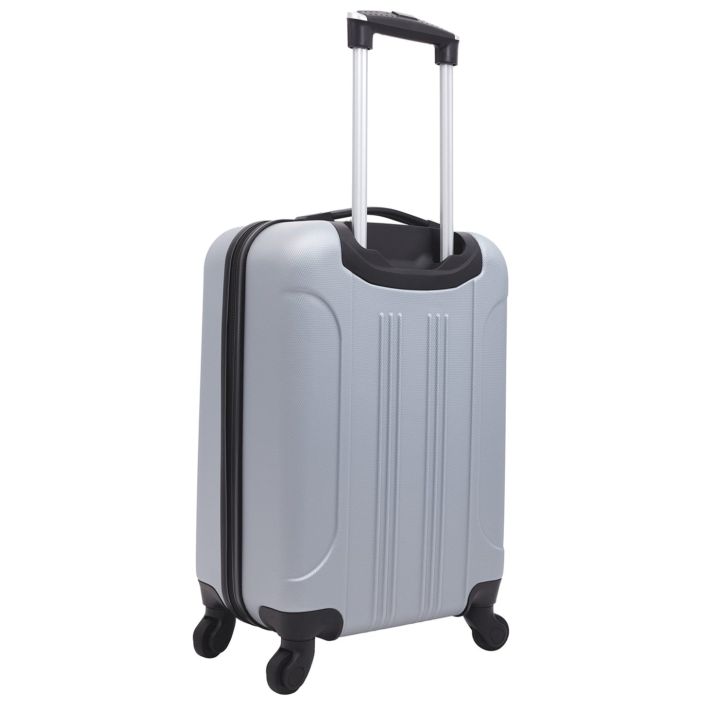 Travelers Club Cosmo Hardside Spinner Luggage, Silver, Carry-On 20-Inch