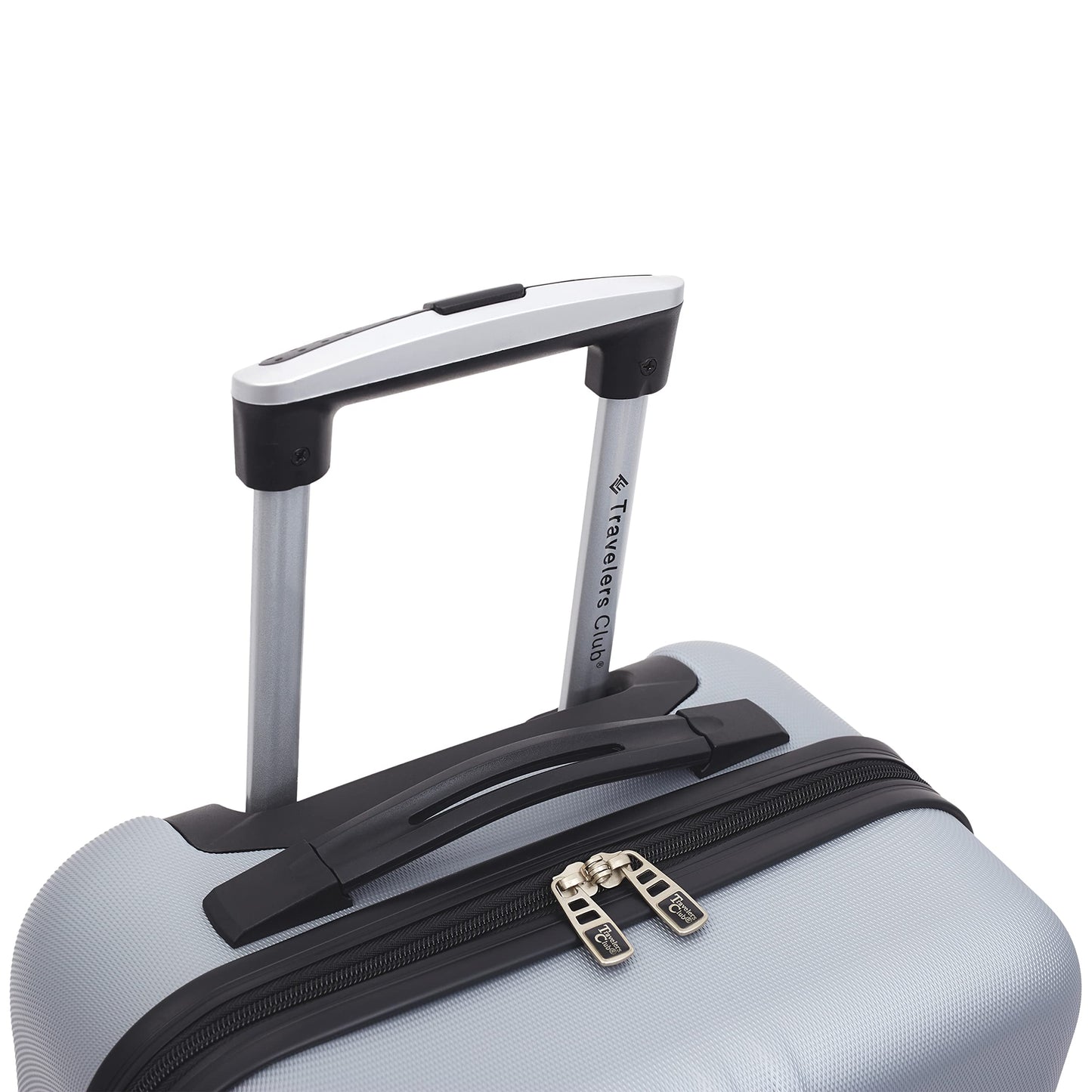 Travelers Club Cosmo Hardside Spinner Luggage, Silver, Carry-On 20-Inch