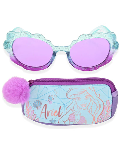 Pan Oceanic Disney Princess Girls Sunglasses with Matching Glasses Case for Kids