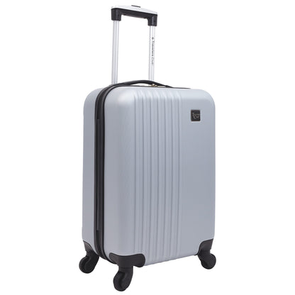 Travelers Club Cosmo Hardside Spinner Luggage, Silver, Carry-On 20-Inch